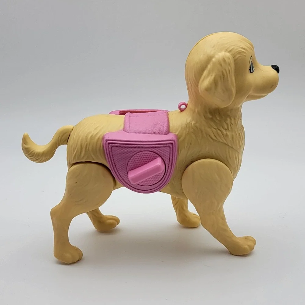 MATTEL‎ OLD ENGLISH BOSS PUPPY PET BARBIE MINIATURES PRETEND DOG, WALK AND POTTY